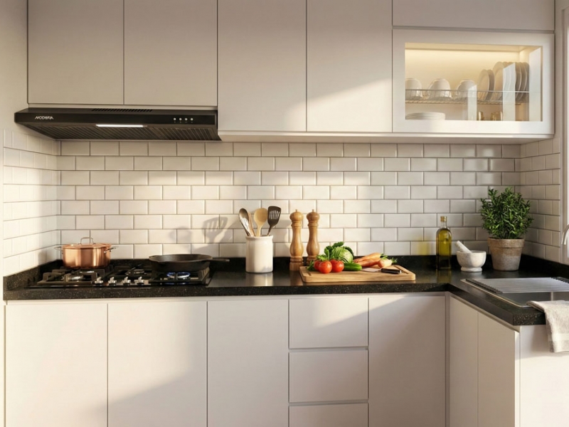 Kitchen Set Untuk Dapur Kecil : Pilih Model L atau Single Line?