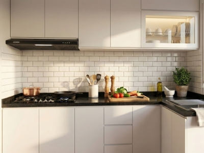 Kitchen Set Untuk Dapur Kecil : Pilih Model L atau Single Line?